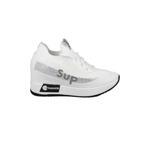 Marka Sesi Guja 22Y305 Dolgu Topuk Beyaz Kadın Sneakers