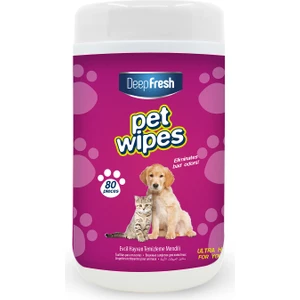 Deep Fresh Pet Temizleme Mendili Kutulu 80 Yaprak
