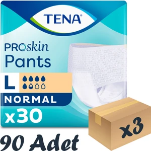 Proskin Pants Normal Emici Külot, Büyük Boy (L), 5.5 Damla, 30'Lu 3 Paket 90 Adet