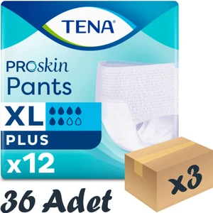 Proskin Pants Plus Emici Külot, En Büyük Boy (Xl), 6 Damla, 12'Li 3 Paket 36 Adet