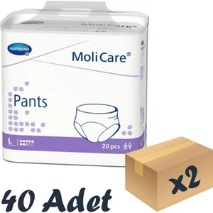 Molicare Pants Emici Külot 8 Damla Large 20'Li 2 Paket 40 Adet