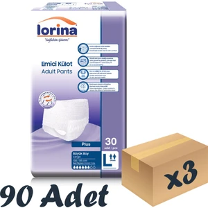 Yetişkin Emici Külot Large 30'Lu 3 Paket 90 Adet