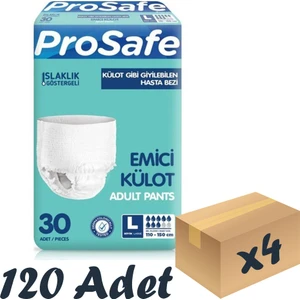 Tekstil Yüzey Emici Külot Large 30'Lu 4 Paket 120 Adet