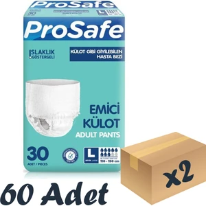 Tekstil Yüzey Emici Külot Large 30'Lu 2 Paket 60 Adet