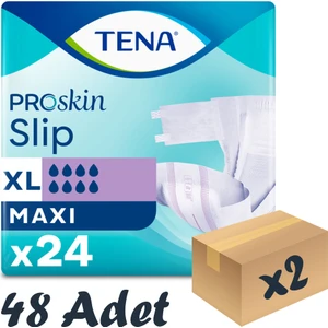 Slip Maxi Bel Bantlı Hasta Bezi, En Büyük Boy (Xl), 8 Damla, 24'Lü 2 Paket 48 Adet