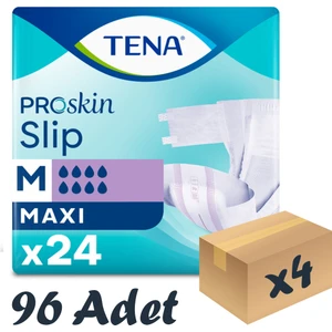 Slip Maxi Bel Bantlı Hasta Bezi, Orta Boy (M), 8 Damla, 24'Lü 4 Paket 96 Adet