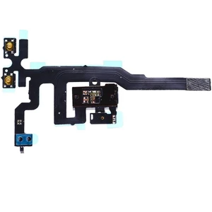 Nokta Teknik iPhone 4s Yan Ses Tuş Volume Flex Kulaklık Soketi Orijinal - Siyah