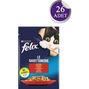 Felix Yetişkin Sığır Etli Yaş Mama 26 x 85 gr