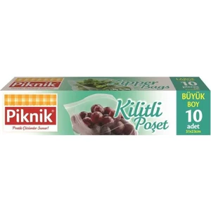 Kilitli Poşet Büyük Boy 10'lu