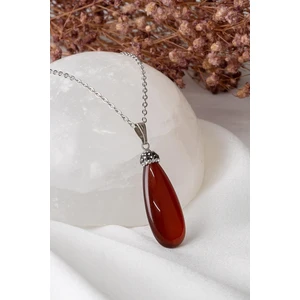 Dünya Doğal Taş Akik Taşı Kolye