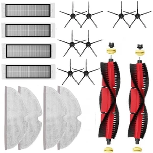 Hubsan S6 Maxv (Roborock S6 Maxv) Uyumlu Clean More Platinum Set 8 (18 Parça Siyah Set)