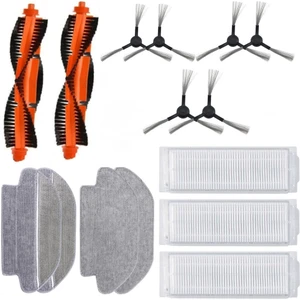 Hubsan Viomi V3 (Xiaomi Viomi V3) Uyumlu Clean More Platinum Set 6 (15 Parça Siyah Set)