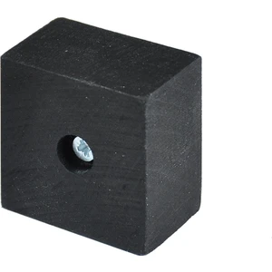 Masa Sandalye Mobilya Koltuk Ayak Yükseltici 6'lı Boy 25 mm En 4 cm Siyah