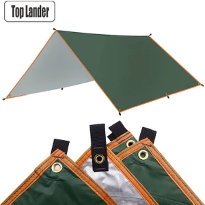 3 * 4 M Güneş Barınak Çadır Tarp Plaj Için Su Geçirmez Gölge Açık Kamp Hamak Yağmur Sinek Havuzu Branda Bahçe Tente Gölgelik | Güneş Barınağı (Yurt Dışından)