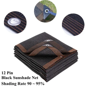 2X3 M Siyah 12 Pin Kalın Anti Uv Hdpe Gölgelendirme Net Sera Etli Bitki Güneşlik Net Açık Yüzme Havuzu Kapak Güneş Gölge Net | Gölge Yelkenleri Ve Ağlar (Yurt Dışından)