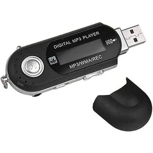 8 Gb Usb 2.0 Mini Lcd Flash Sürücü Mp3 Müzik Çalar Fm Radyo (Siyah) (Yurt Dışından)