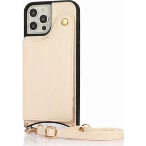 iPhone 11 (6,1 Inç) Için Çapraz Gövde Kart Yuvası Cüzdan Kılıfı (Yurt Dışından)