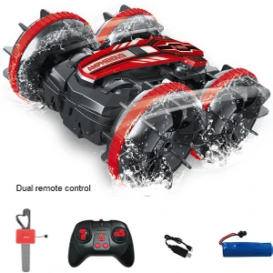 Karada ve Suda Gidebilen Rc Hareket Kontrollü 2.4 Ghz 4WD  Oyuncak Araba- Kırmızı (Yurt Dışından)