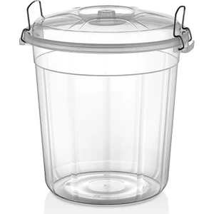 Merdem Kilitli Erzak Kovası 35 Lt Şeffaf No:35