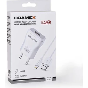 D11L Şarj Aleti Lightning Kablolu Set 1.0A - Beyaz