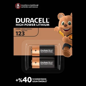 123 DL123AEL123A/CR123A/C17345 3V Lityum Pil 2li Ambalaj