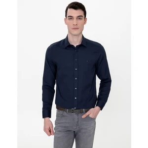 Pierre Cardin Erkek Lacivert Slim Fit Oxford Gömlek 50247117-VR033