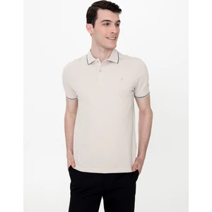 Pierre Cardin Erkek Taş Slim Fit Polo Yaka Basic Tişört 50252448-VR049