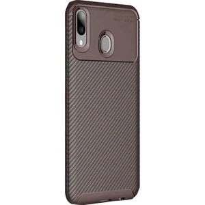 Smart Tech Huawei Y7 Prime 2019 Karbon Desenli Negro Silikon Kılıf