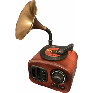 Kurmalı Gramafon Müzik Kutusu