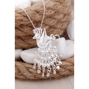 Sümer Telkari Tavus Kuşu Telkari Elişi Gümüş Kolye 7620