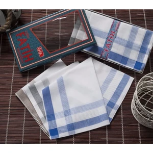 Gözde Fatih Kutulu 40X40 cm Düzine 12 Adet Kumaş Mendil Fm 03