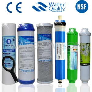 Açık Kasa Su Arıtma Cihazı Filtre Çift Karbonlu 6 Aşama Filtre Seti (Nsf Onaylı Vontron Membranlı)