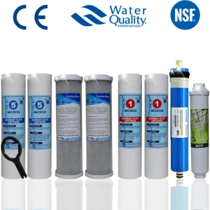 Açık Kasa Su Arıtma Cihazı Filtre Yıllık Filtre Seti (Nsf Onaylı Vontron Membranlı)