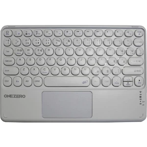 Onezero NO:102 Beyaz Bluetooth Touch Pad Li Klavye Slim