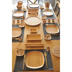 Ikon 57 Parça 6 Kişilik Bambu Kahvaltı Takımı