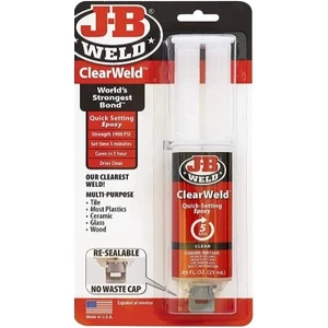 Jb Weld Clear Weld Şırınga Şeffaf Epoksi Yapıştırıcı Hızlı Kuruma 25ML.
