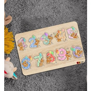 Bk Toys Çocuklar Için Ahşap Figürlü Eğitici-Öğretici Yapboz Puzzle-9