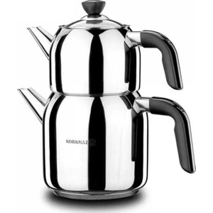 A079-01 Kappa Mega Çaydanlık Takımı - Siyah Kulp