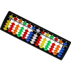 13 Çubuklar Renkli Plastik Boncuk Sütun Abaküs Aritmetik Oyuncak Soroban Hesaplama Aracı Matematik Öğrenme Yardım Numarası Sayma Eğitici Oyuncak 2 (Yurt Dışından)