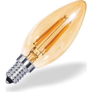 6'lı 4 W Rustik Buji Led Ampul E14 Duy Sarı Işık