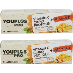 Pro Vitamin C, D, Çinko & Propolis 15 Efervesan Tablet 2 Adet - Abdi İbrahim