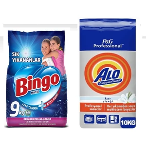 Sık Yıkananlar 9 kg 60 Yıkama + Alo Kar Çiçeği 10 kg
