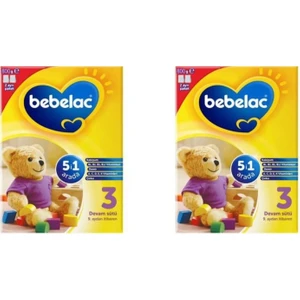 3 Bebek Devam Sütü 800 gr 2 Kutu