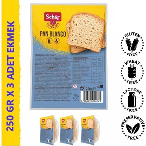 Pan Blanco Glutensiz Dilimli Ekmek 250 gr x 3