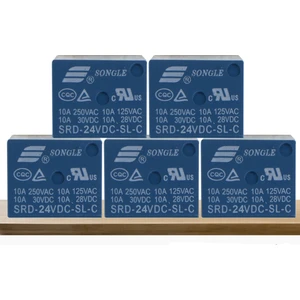 SRD-24VDC-SL-C - 24V Role 10A 5pin (5 Adet)