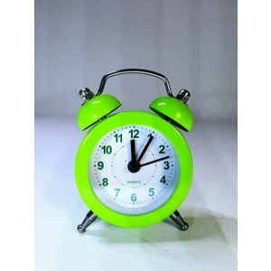 Analog Metal Mini Çalar Saat (Yeşil)