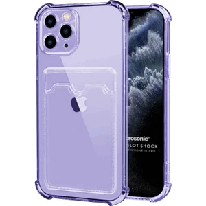 Apple iPhone 11 Pro Card Slot Shock Kılıf Lila