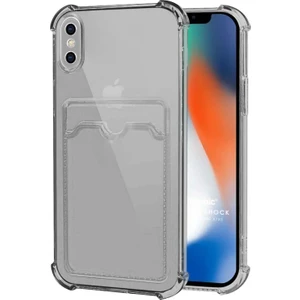 Apple iPhone Xs Card Slot Shock Kılıf Siyah