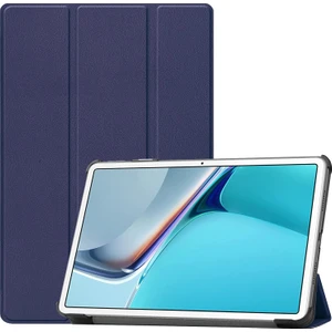 Case 4U Huawei MatePad 11 (2021) Katlanabilir Smart Cover Standlı 1-1 Tablet Kılıf Lacivert