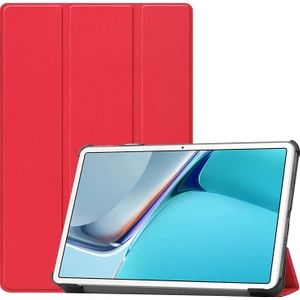Case 4U Huawei MatePad 11 (2021) Smart Cover Katlanabilir Standlı Tablet Akıllı Kapak Kırmızı